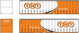 40CS-45 Circle TNT Swirl Design 40' Curtain Sided Containers