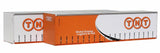 40CS-45 Circle TNT Swirl Design 40' Curtain Sided Containers