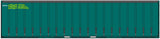 40CS-50 TGE Green 40' Curtain Sided Containers