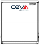 40CS-51 New CEVA White 40' Curtain Sided Containers