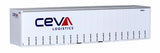 40CS-51 New CEVA White 40' Curtain Sided Containers