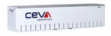 40CS-51 New CEVA White 40' Curtain Sided Containers