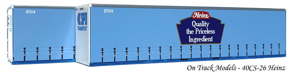 40CS-26 Heinz 40' Curtain Sided Container